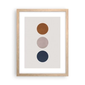 Poster in light oak frame - Symbol of Perfection - 30x40 cm