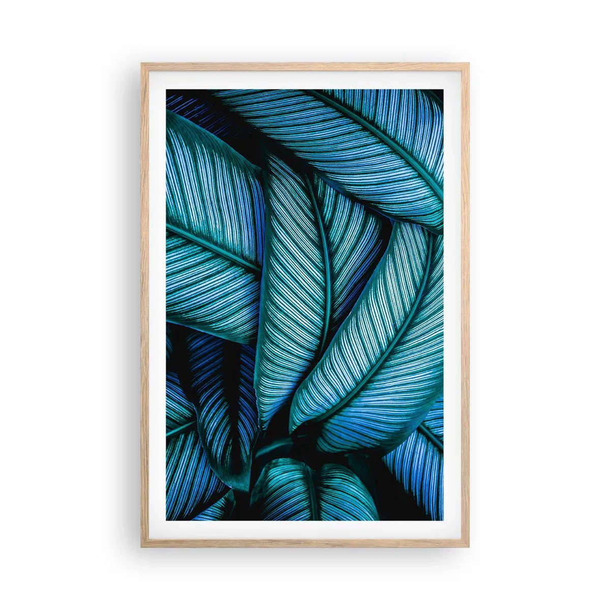 Poster in light oak frame - Lifelines - 61x91 cm