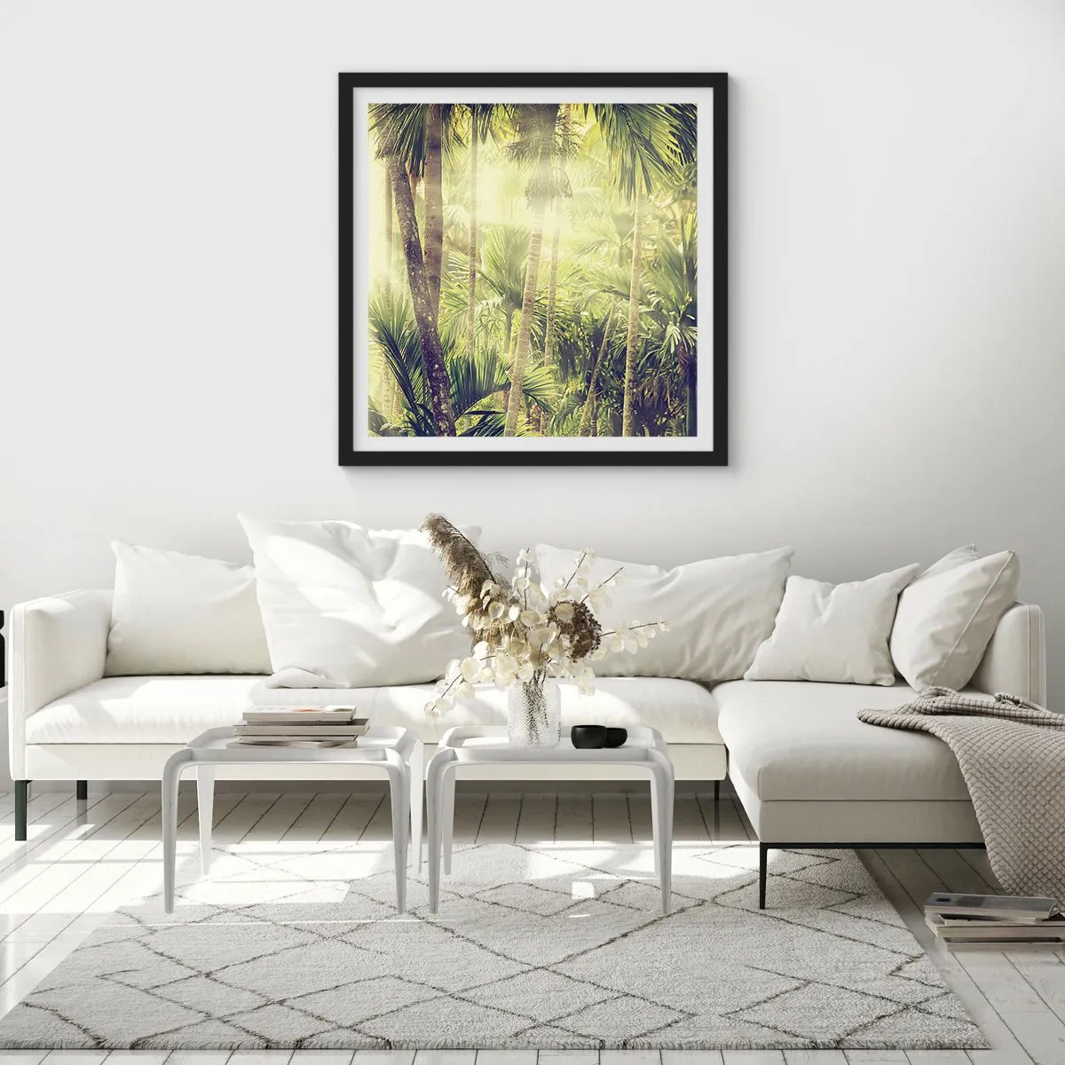 Poster in black frame - In Green Heat - 30x30 cm