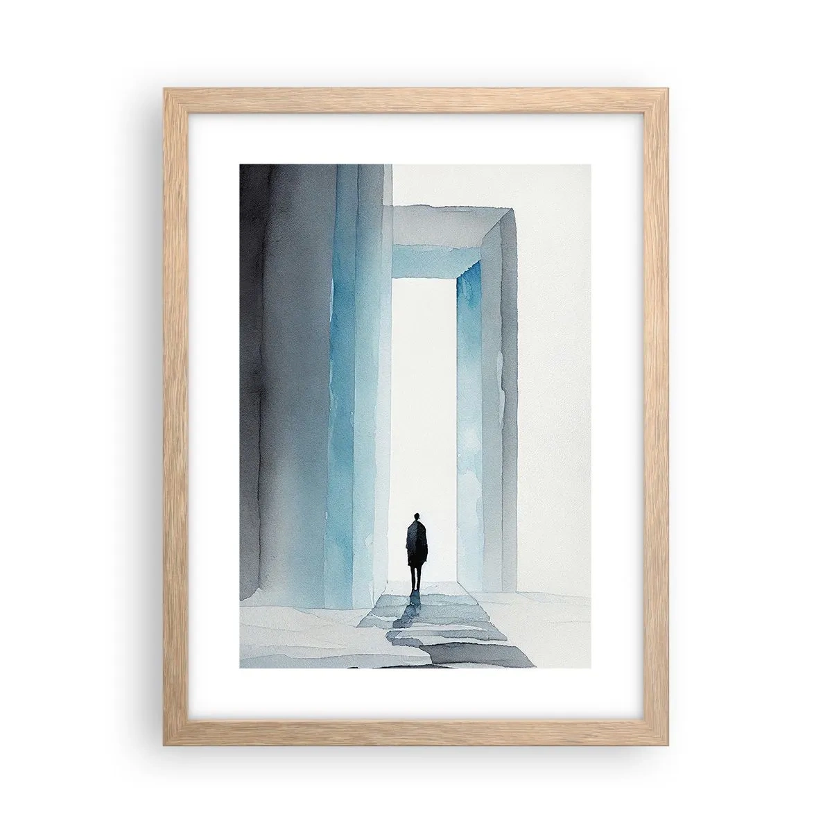 Poster in light oak frame - Live Without Limitations - 30x40 cm