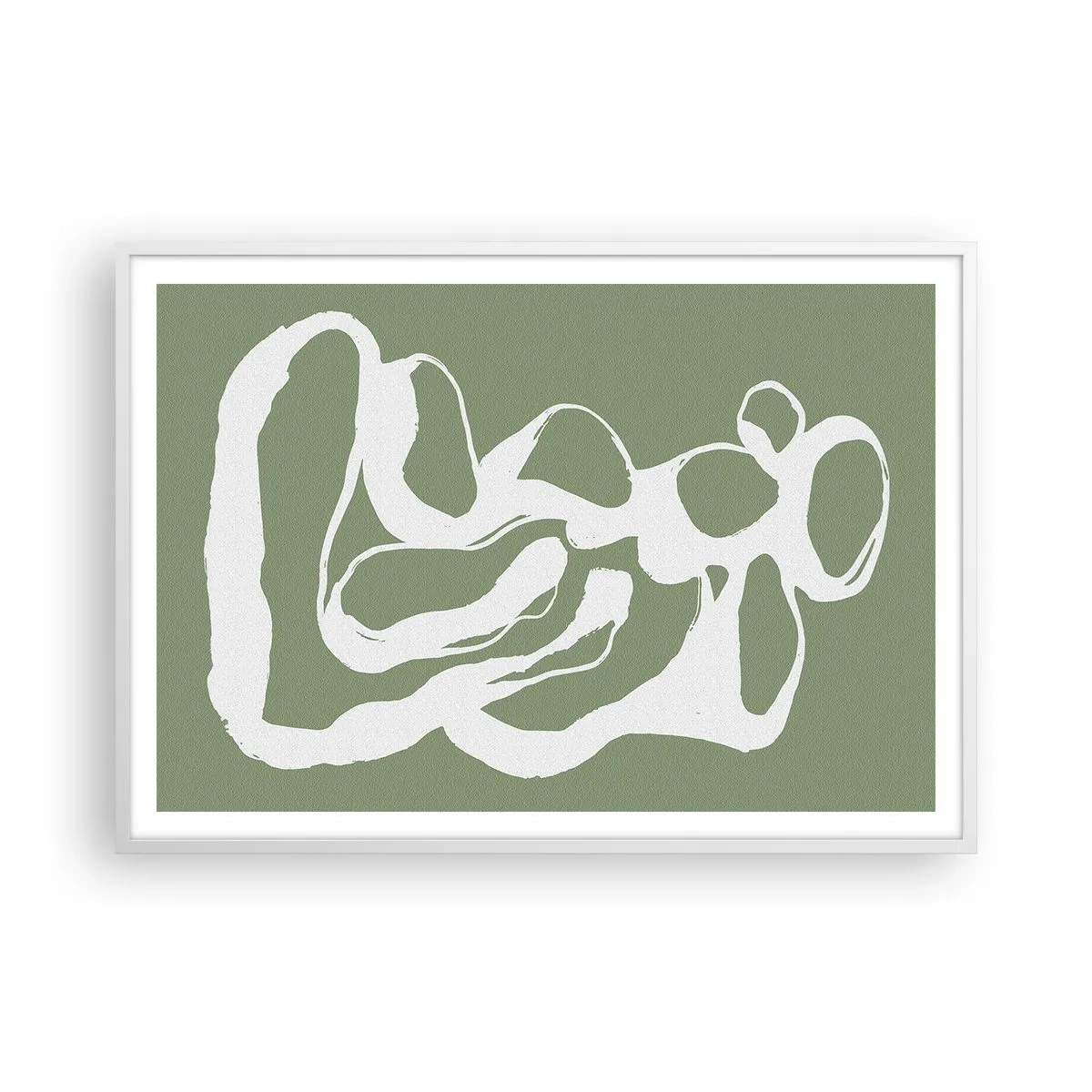 Poster in white frmae - The Call of Space - 100x70 cm