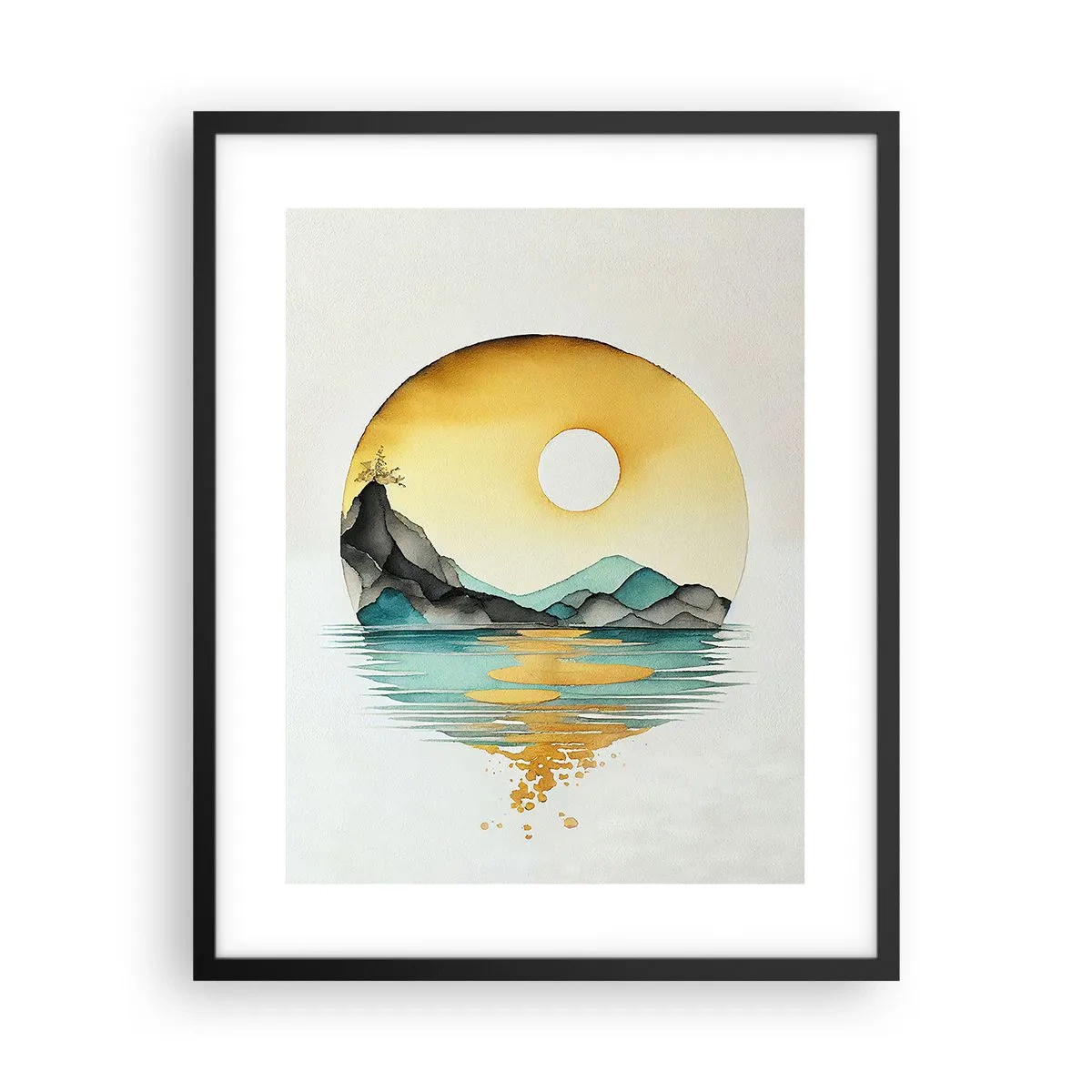 Poster in black frame - In the Circle of Beauty - 40x50 cm