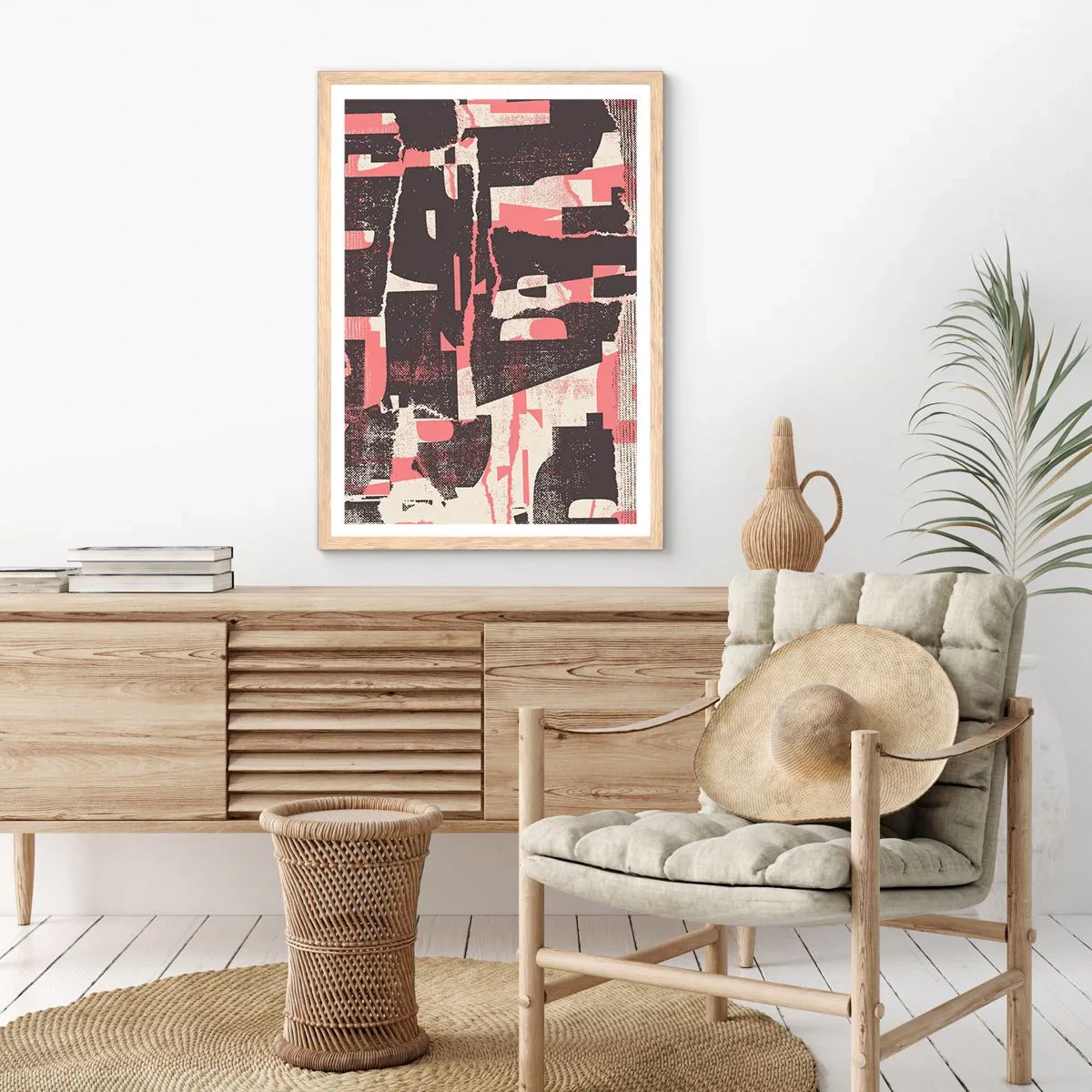 Poster in light oak frame - All that Chaos - 30x40 cm