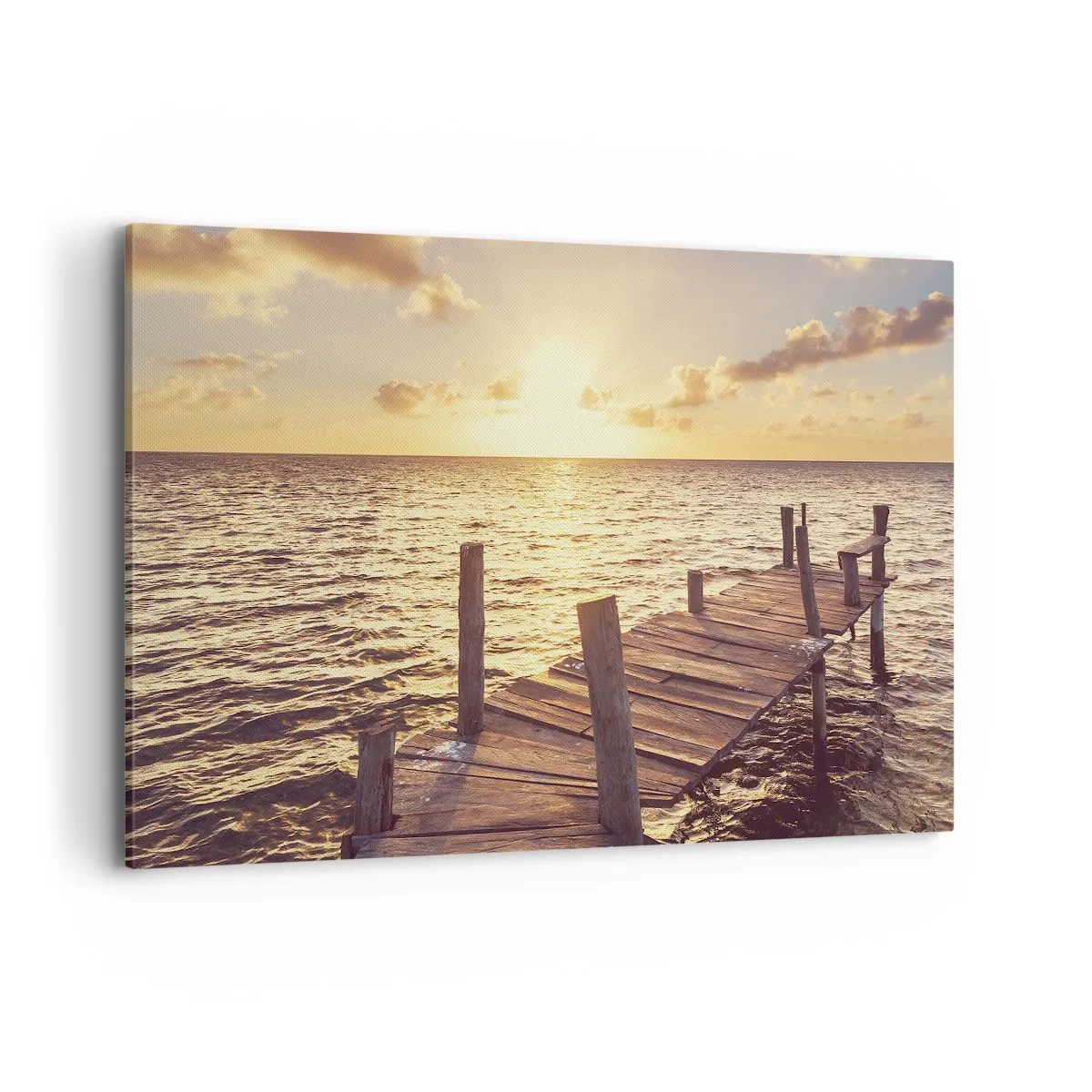 Canvas picture - Golden Land of Tranquility - 120x80 cm