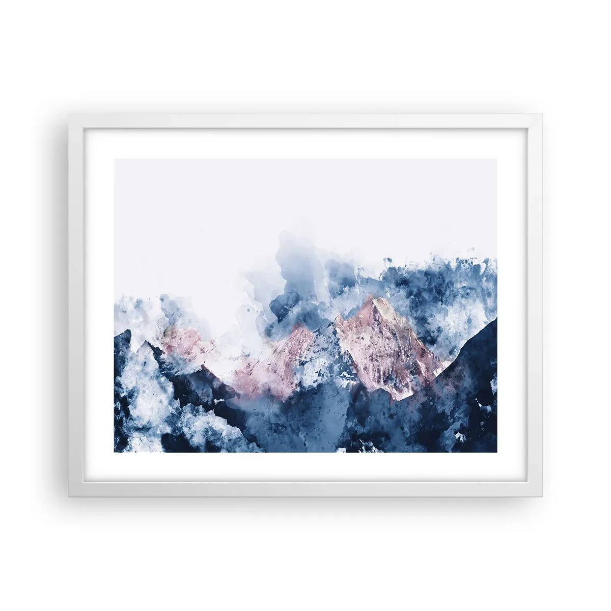 Poster in white frmae - Those Summits! - 50x40 cm