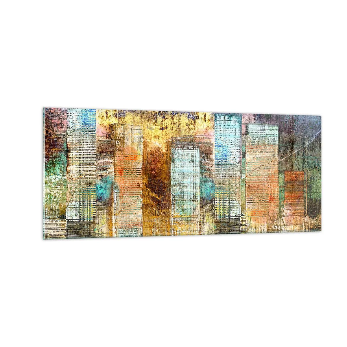 Glass picture - Sunny Metropolis - 100x40 cm