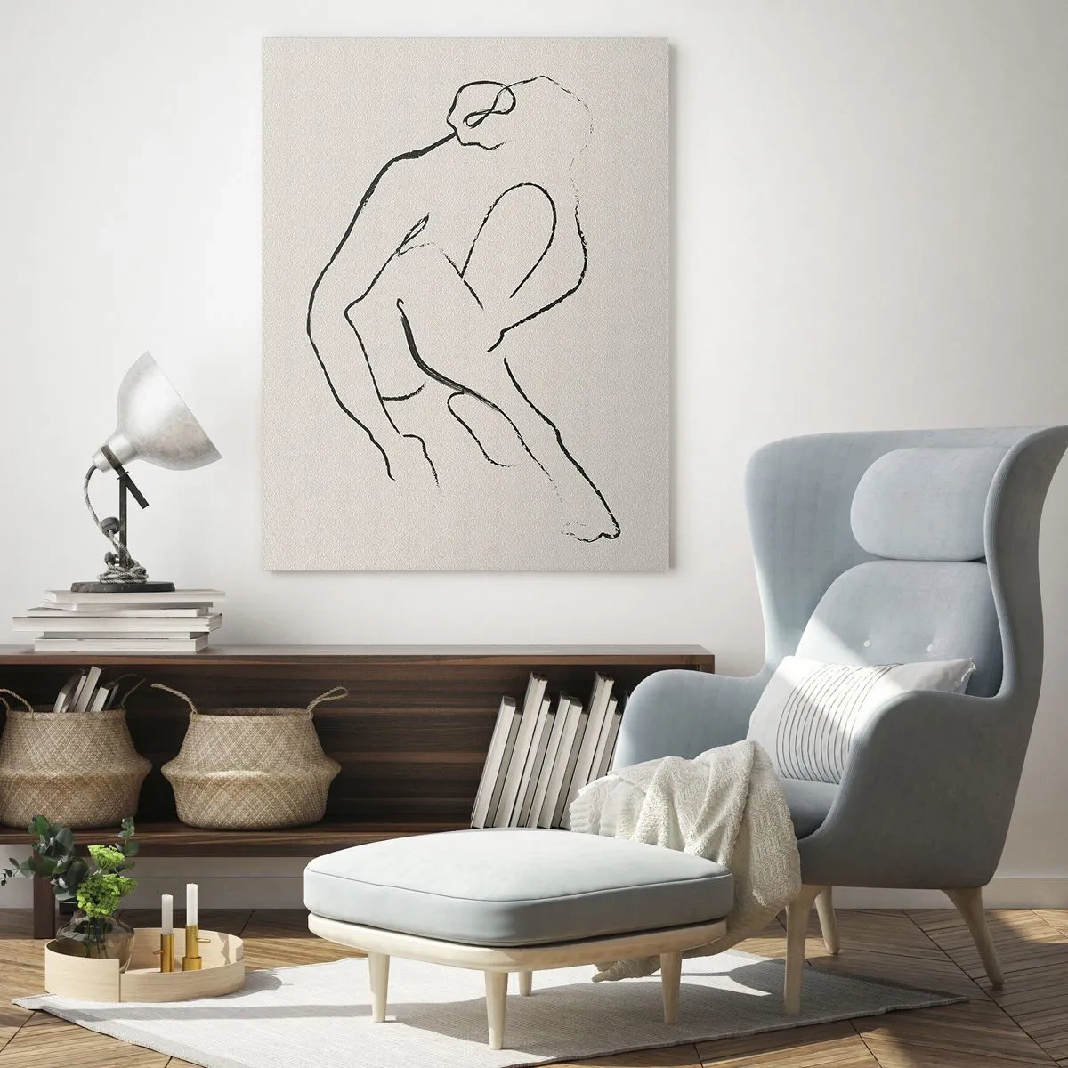 Glass picture - Intimate Sketch - 50x70 cm