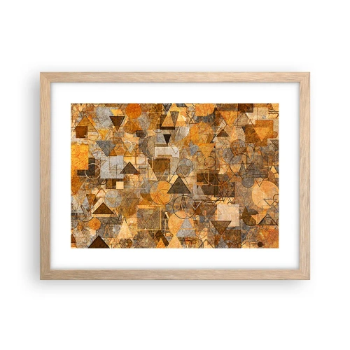 Poster in light oak frame - World Caught in One Form - 40x30 cm