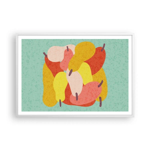 Poster in white frmae - Try Summer Sun - 100x70 cm