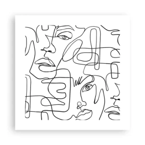 Poster - Tangled up in Emotions - 40x40 cm