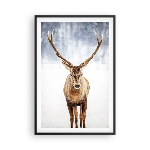 Poster in black frame - Straight from Snowy Fog - 61x91 cm