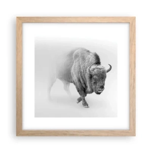 Poster in light oak frame - King of the Prairie - 30x30 cm
