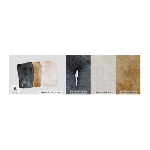 Photo Wallpaper Sample Premium Sand - Composition of the Colours of the Soil - Abstraction, Piece, Minimalism - 100x30 cm