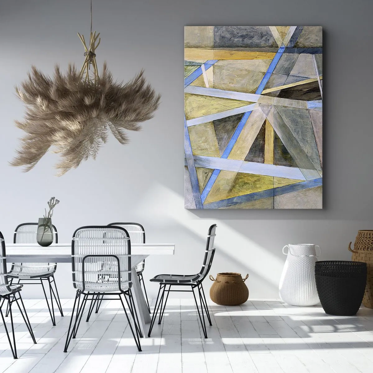 Canvas picture - Straight Or Slanted? - 65x120 cm