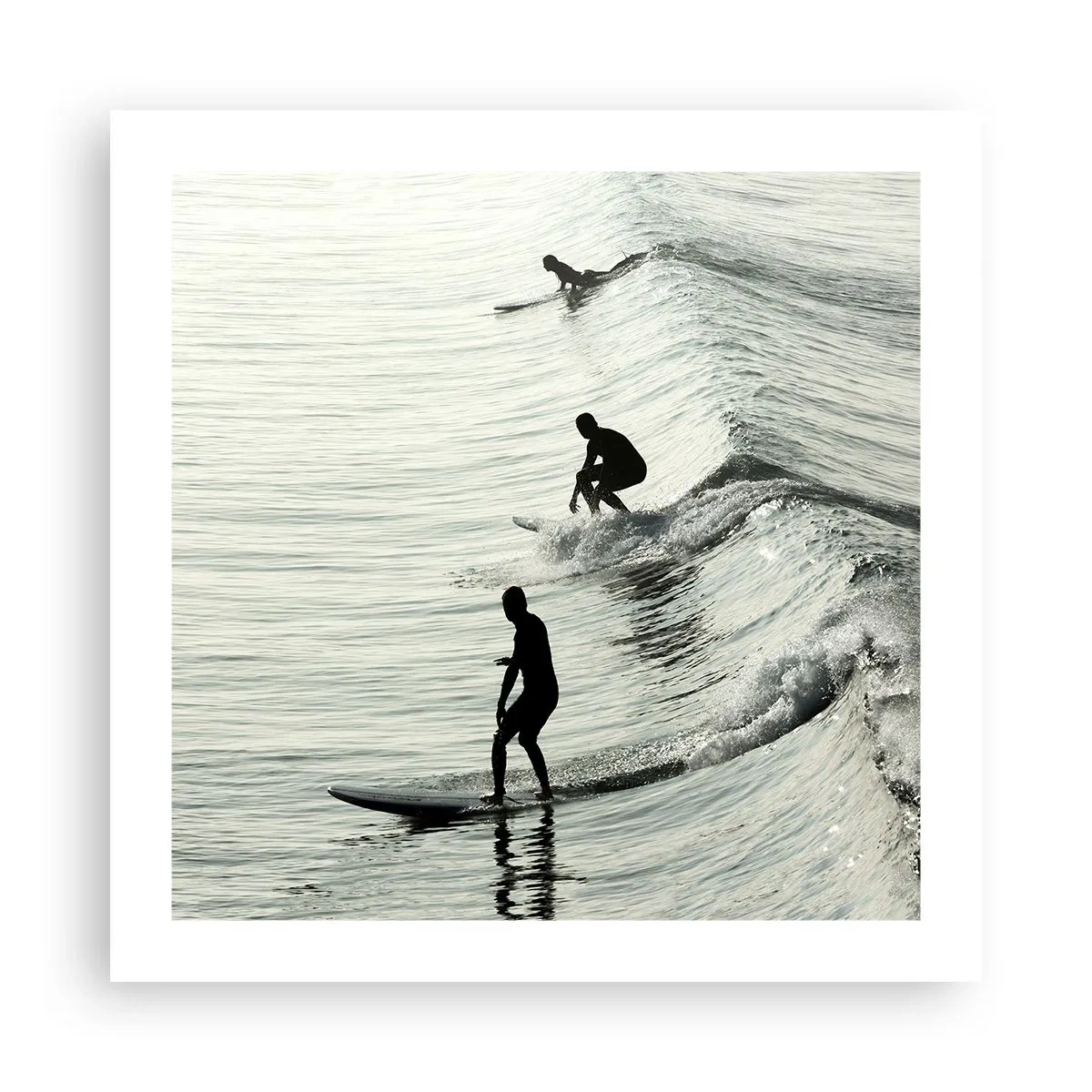 Poster - Meeting the Wave - 50x50 cm