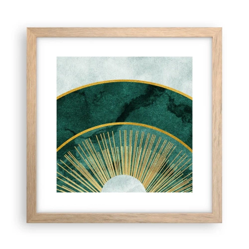 Poster in light oak frame - Another Solar System - 30x30 cm