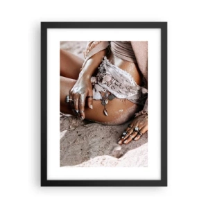 Poster in black frame - Thrown Out by the Waves - 30x40 cm
