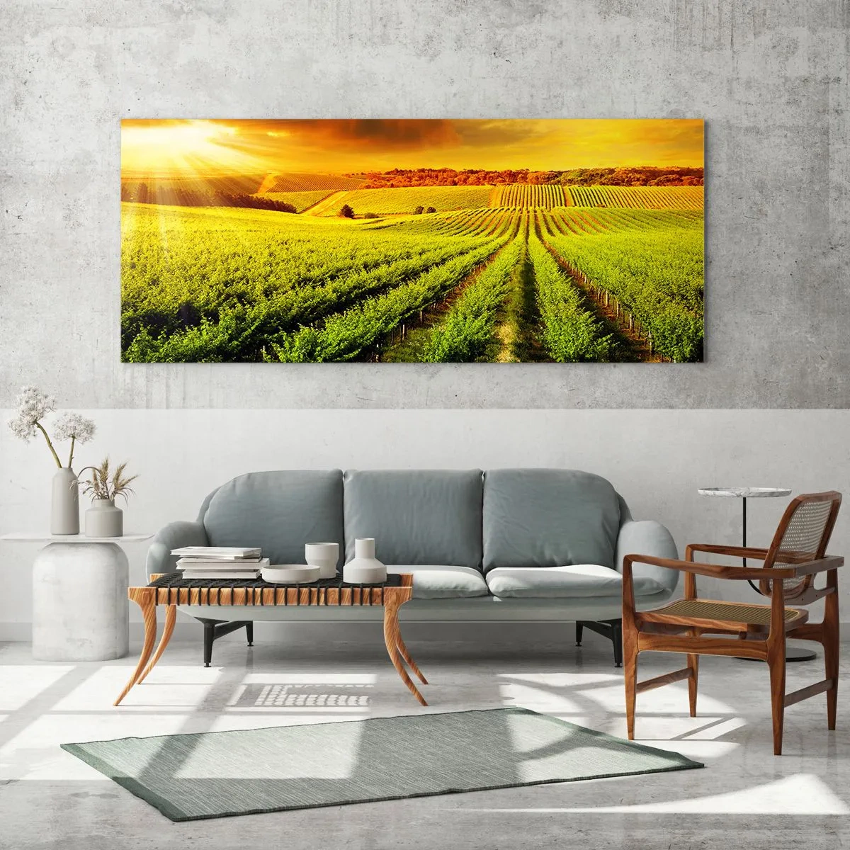 Glass picture - Under Australian Sun - 120x50 cm
