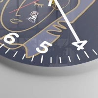 Clock face with numbers