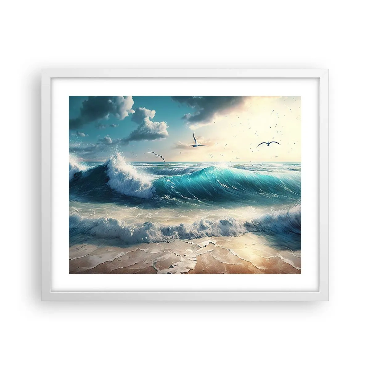 Poster in white frmae - It Hums Especially for You - 50x40 cm