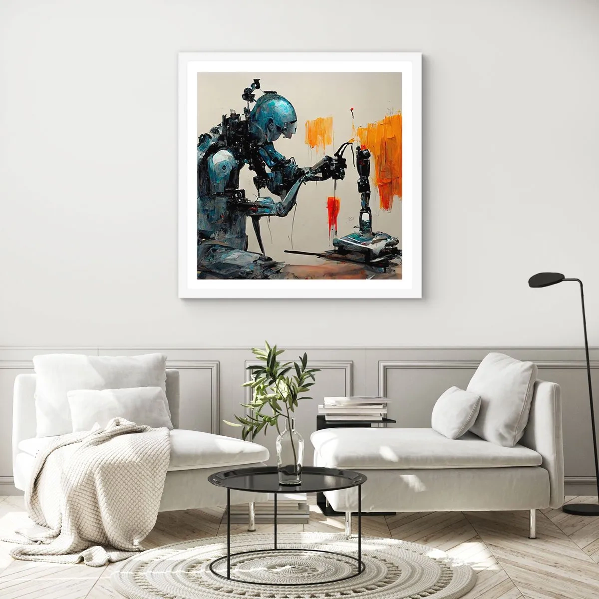 Poster in white frmae - This Is Tomorrow - 60x60 cm