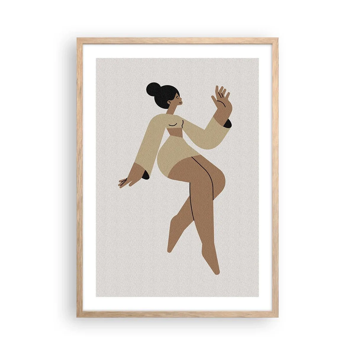 Poster in light oak frame - Shape of Grace - 50x70 cm