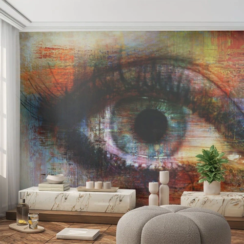 Self-Adhesive Photo Wallpaper Deluxe Sticker - You Can See Inside the Soul - Abstraction, Eye, Piece - 100x70 cm