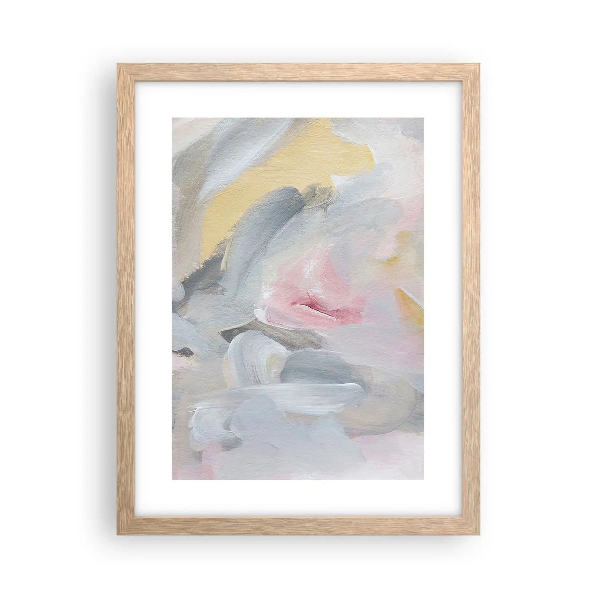 Poster in light oak frame - In a Pastel World - 30x40 cm