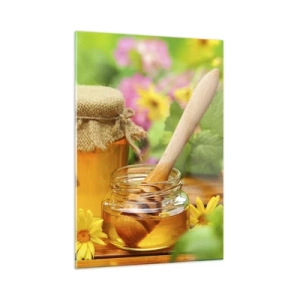 Glass picture - Sweet and Flowery - 50x70 cm