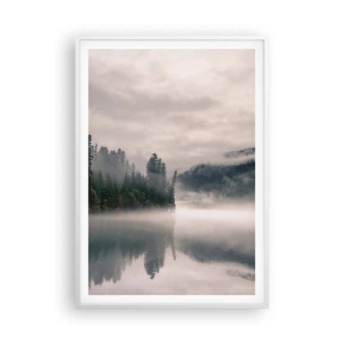 Poster in white frmae - Musing in the Fog - 70x100 cm