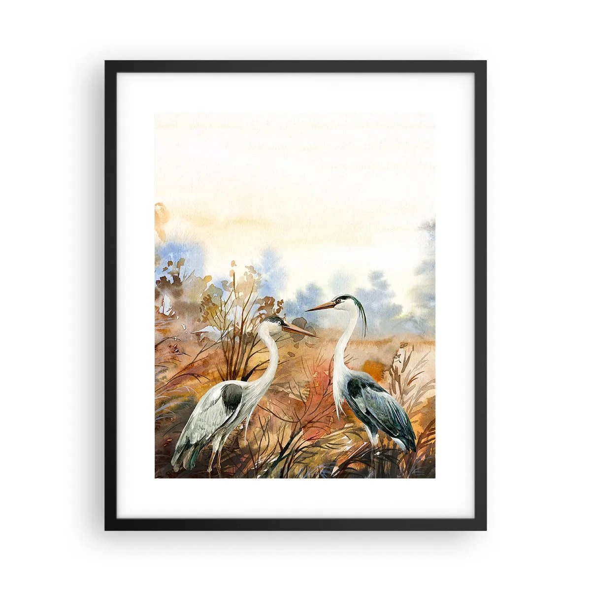 Poster in black frame - Where to in Autumn? - 40x50 cm