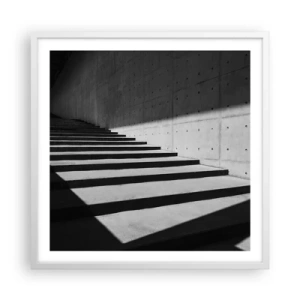 Poster in white frmae - Raw Beauty of Modernism - 60x60 cm