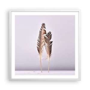 Poster in white frmae - Against Nothingness - 60x60 cm