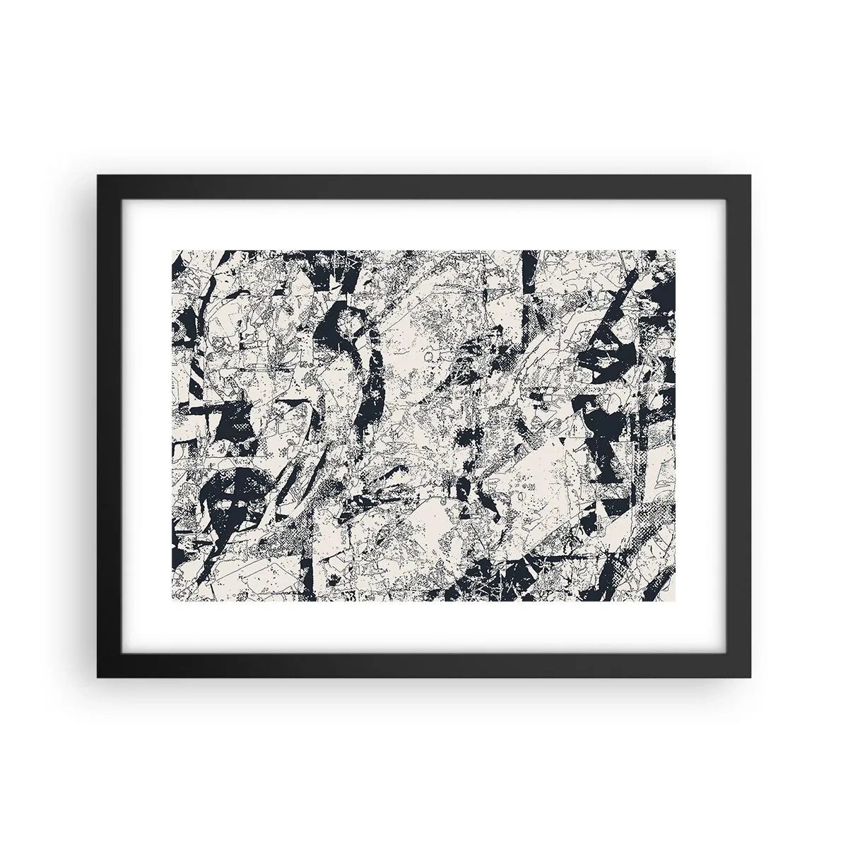 Poster in black frame - Infilitration of Opposites - 40x30 cm