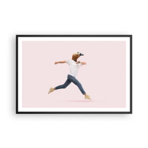 Poster in black frame - Pinch of Absurd - 91x61 cm