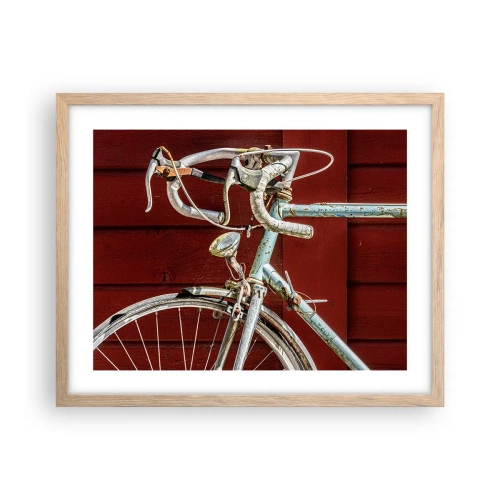 Poster in light oak frame - Born for Victories - 50x40 cm