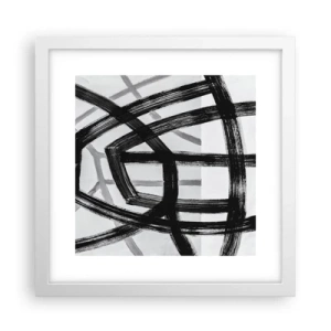 Poster in white frmae - Building Depth - 30x30 cm