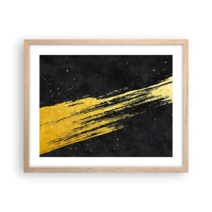 Poster in light oak frame - Jump to the Outer Space - 50x40 cm