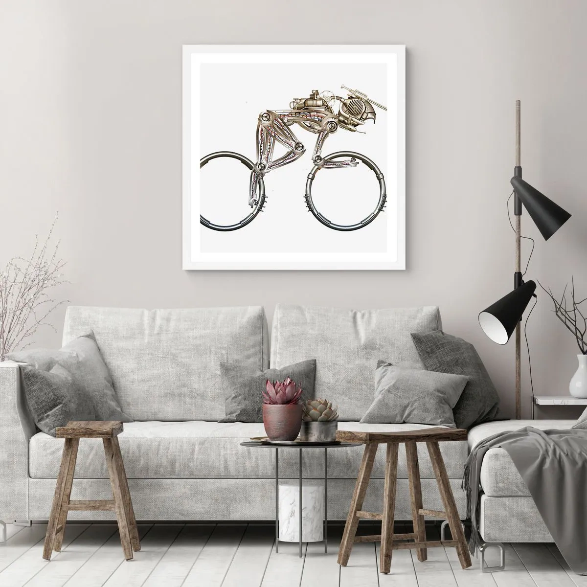 Poster in white frmae - Wonderful Machinery - 50x50 cm