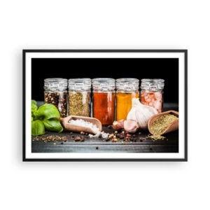 Poster in black frame - Spicing Up Life - 91x61 cm