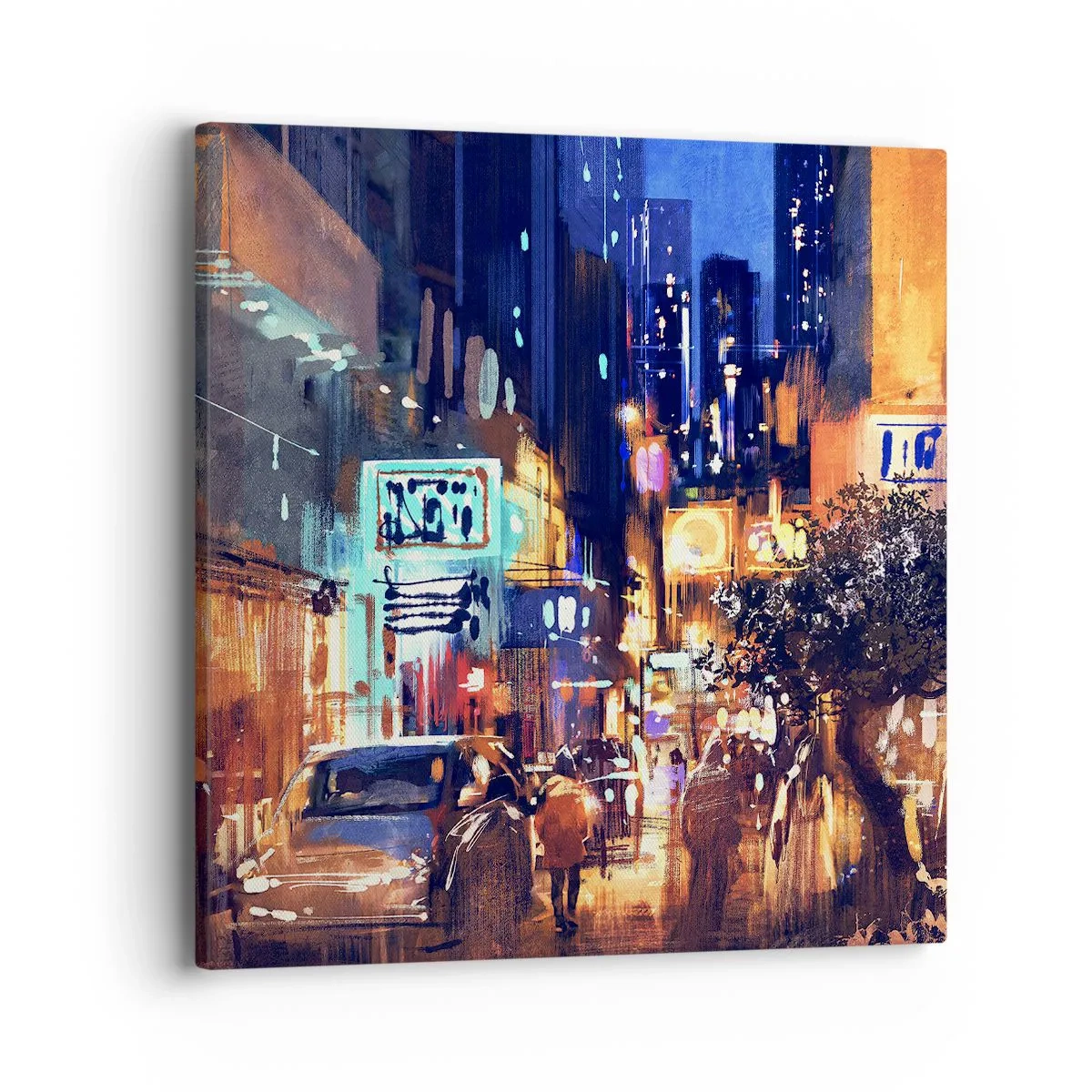 Canvas picture - City Doesn't Sleep - 40x40 cm