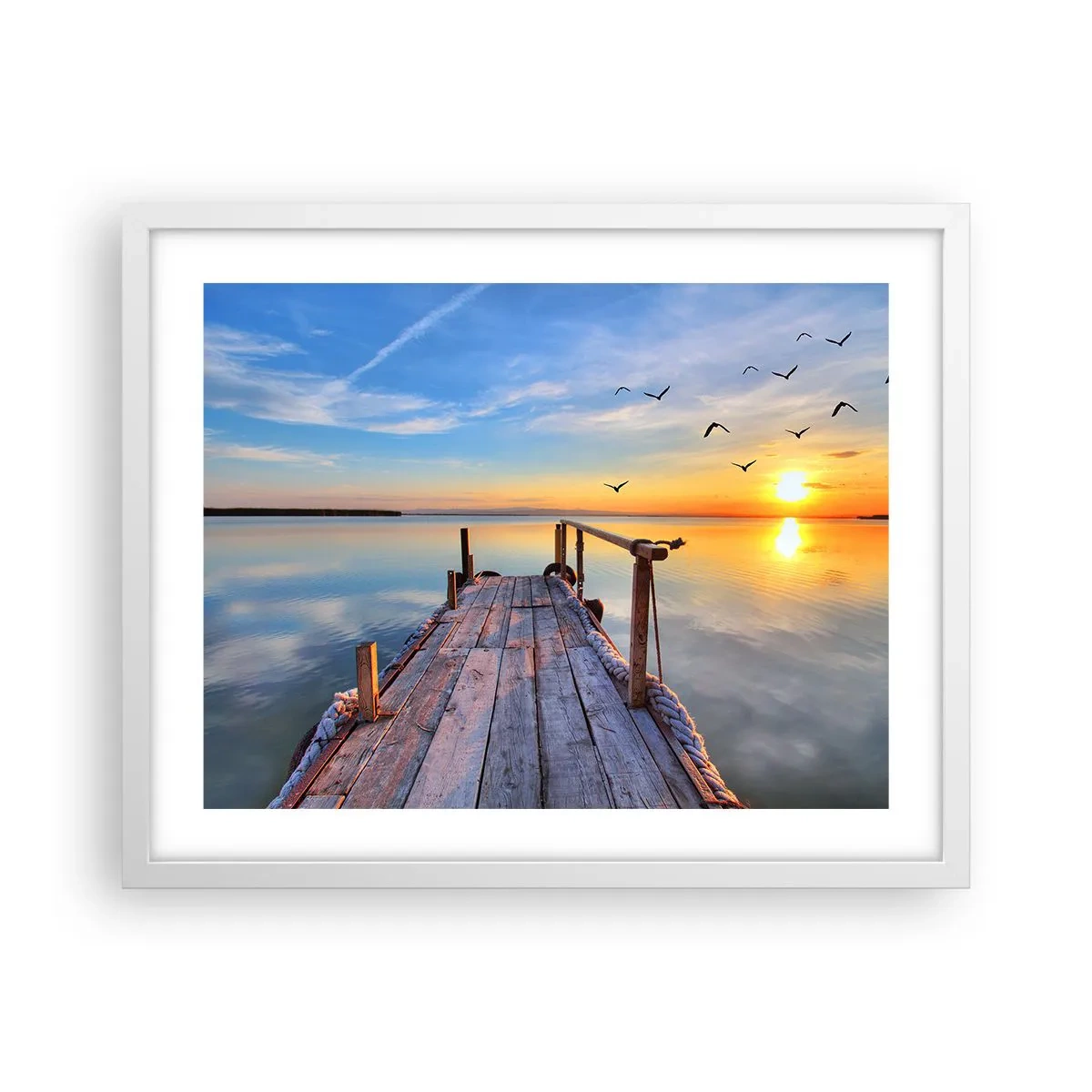 Poster in white frmae - Walk towards the Sun - 50x40 cm
