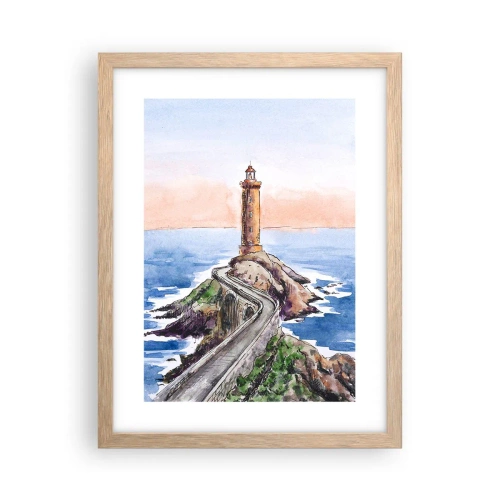 Poster in light oak frame - In the Direction of the Sea - 30x40 cm