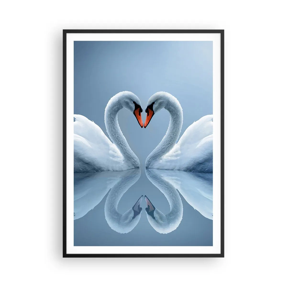Poster in black frame - Time for Love - 70x100 cm