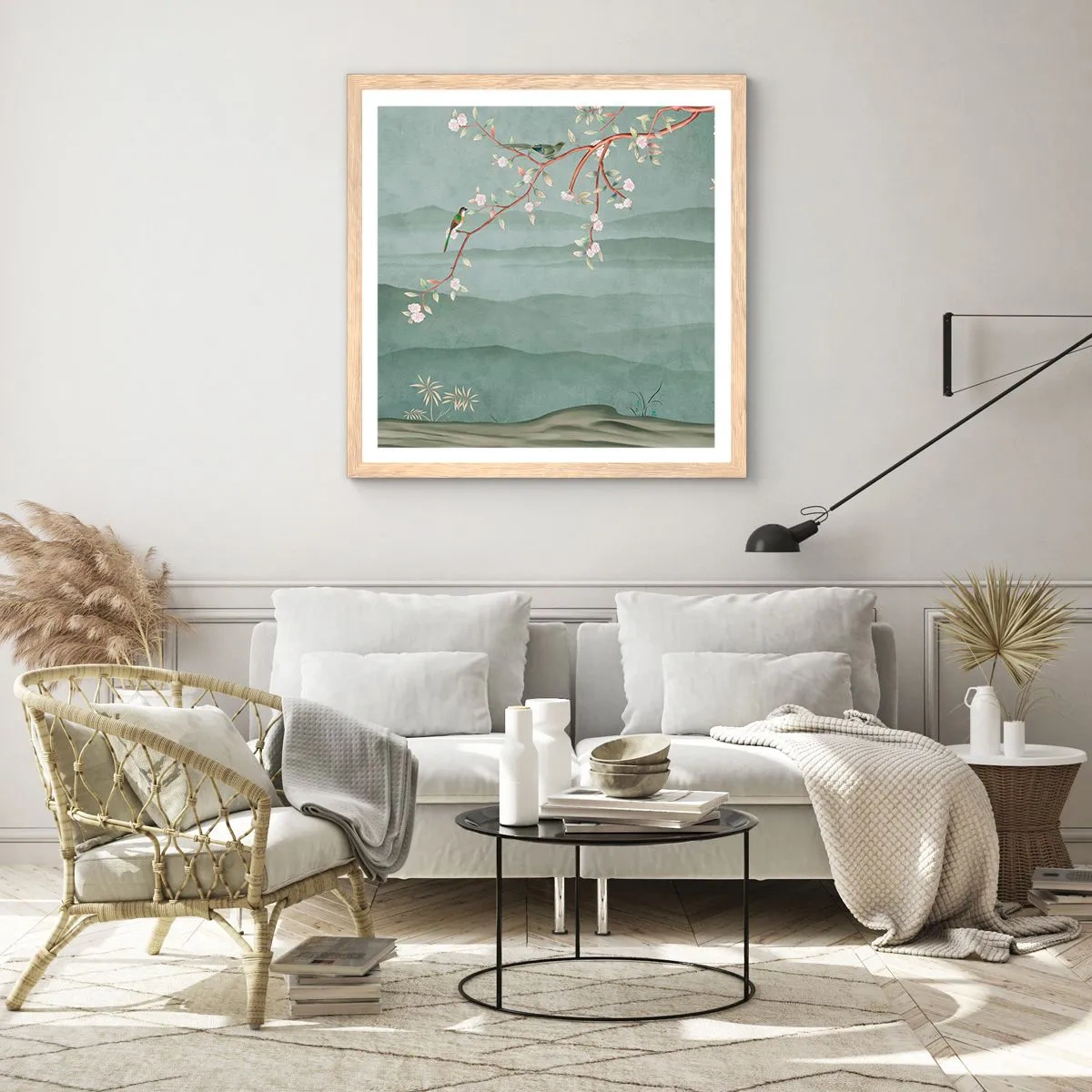 Poster in light oak frame - Spring, It Is You - 40x40 cm