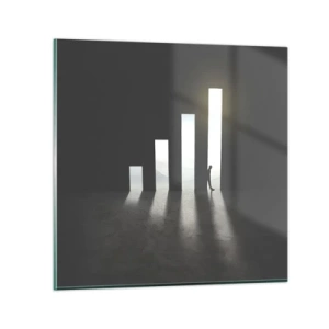 Glass picture - Success - Impression - 50x50 cm