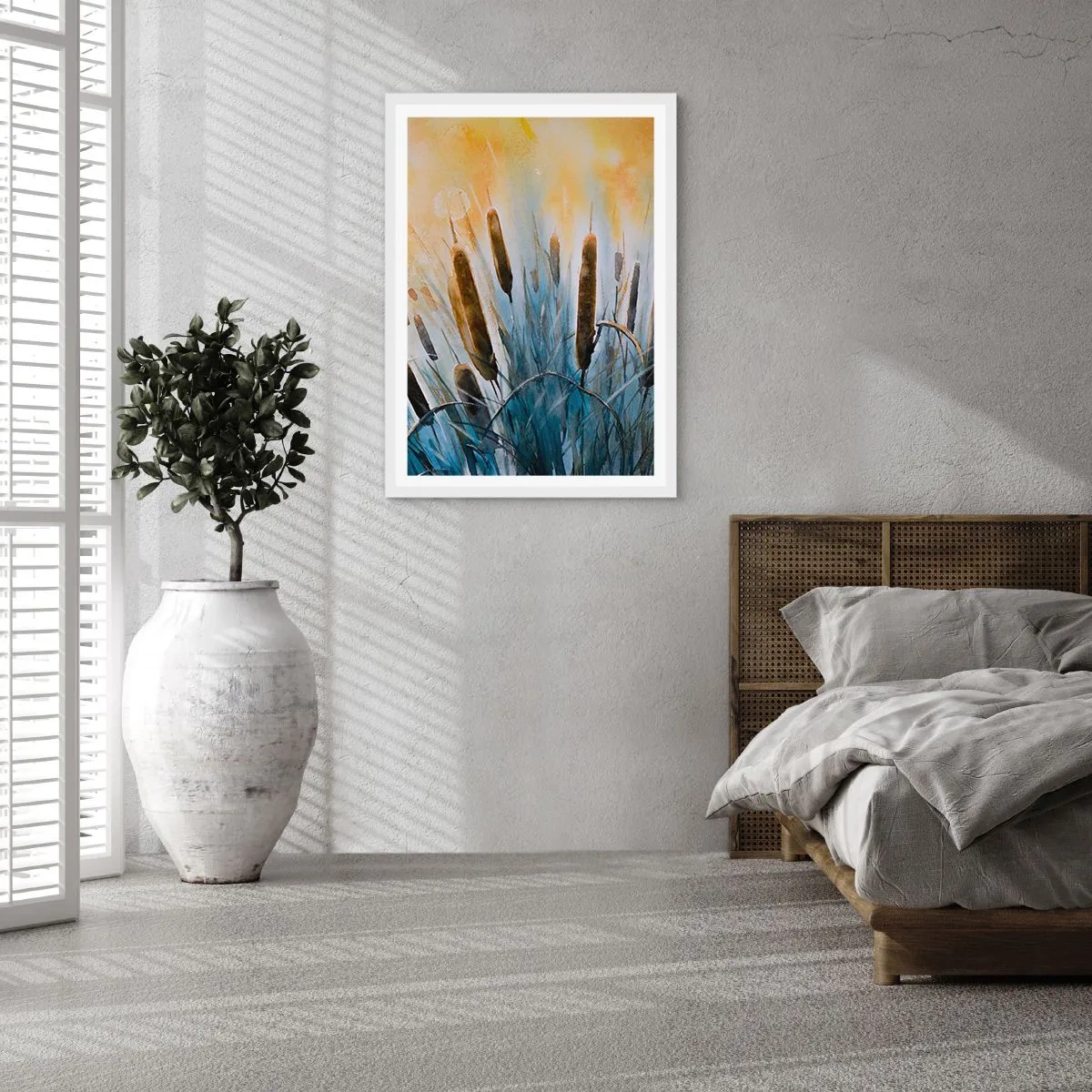 Poster in white frmae - Coolness of Water, Heat of the Sun - 50x70 cm