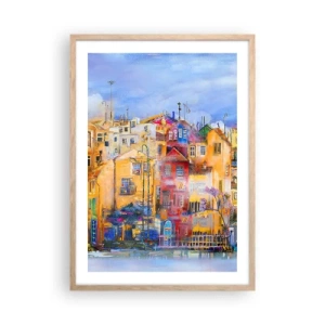 Poster in light oak frame - We Are Together - 50x70 cm