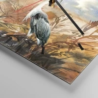 Clock face with lines