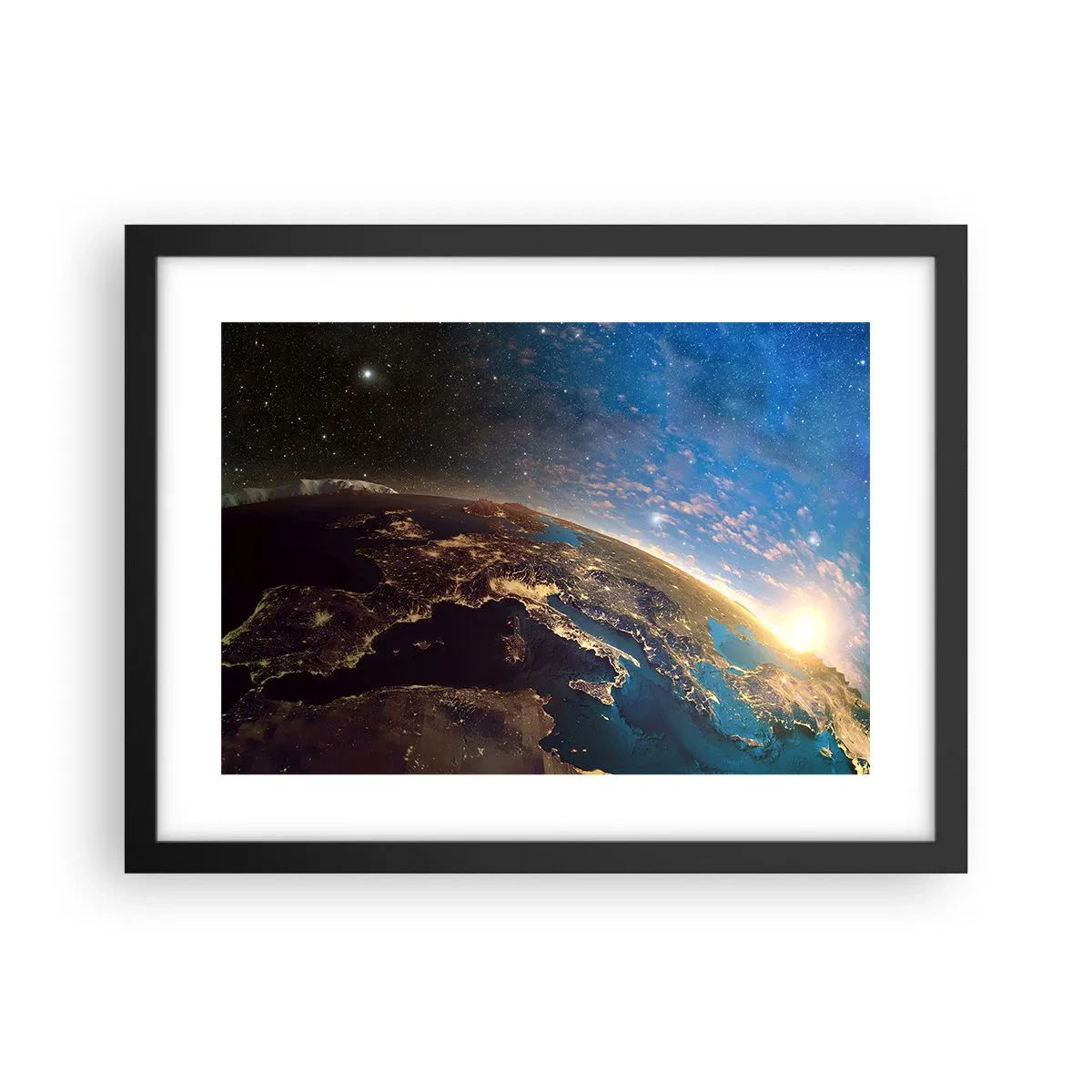 Poster in black frame - Let's Look at Each Other from a Distance - 40x30 cm
